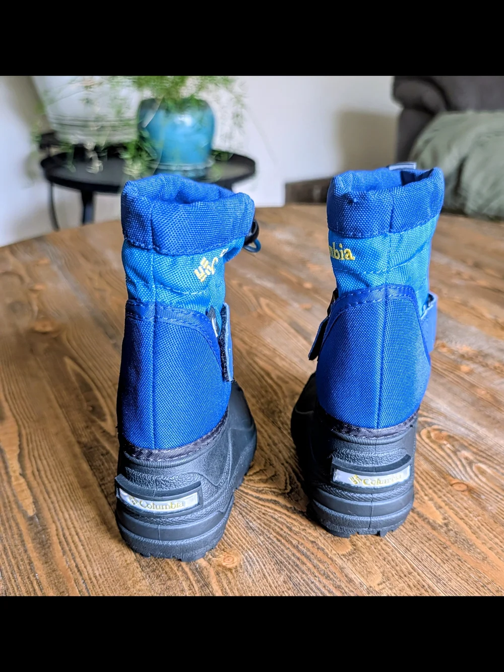 Columbia Kids Blue Winter Snow Boots - Warm Waterproof Outdoor Shoes